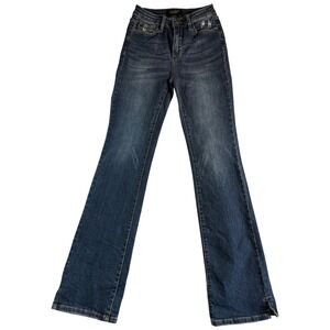 Judy Blue Los Angeles Slim Bootcut Jeans Womens 1/25 Blue Denim Stretch‎ Casual
